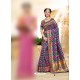 Adorable Purple And Pink Silk Saree