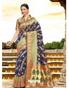 Marvelous Blue Art Silk Zari Work Saree