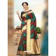 Multi Colour Zari Work Silk Saree