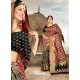 Maroon Silk Printed Party Wear Saree