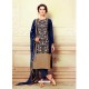 Navy Blue Georgette Designer Pakistani Suit