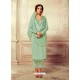 Stylish Light Green Embroidered Pakistani Suit