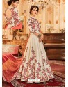 Heavenly Embroidered Cream Floor Length Anarkali Suit