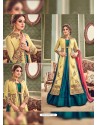 Splendid Green Pure Barfi Silk Embroidered Anarkali Suit