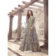 Superb Embroidered Grey Floor Length Anarkali Suit