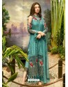 Beautiful Green Geogette Palazzo Suit