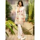 Amazing Geogette Off White Embroidered Palazzo Suit