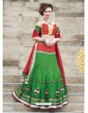 Splendid Green Embroidered Lehenga Choli