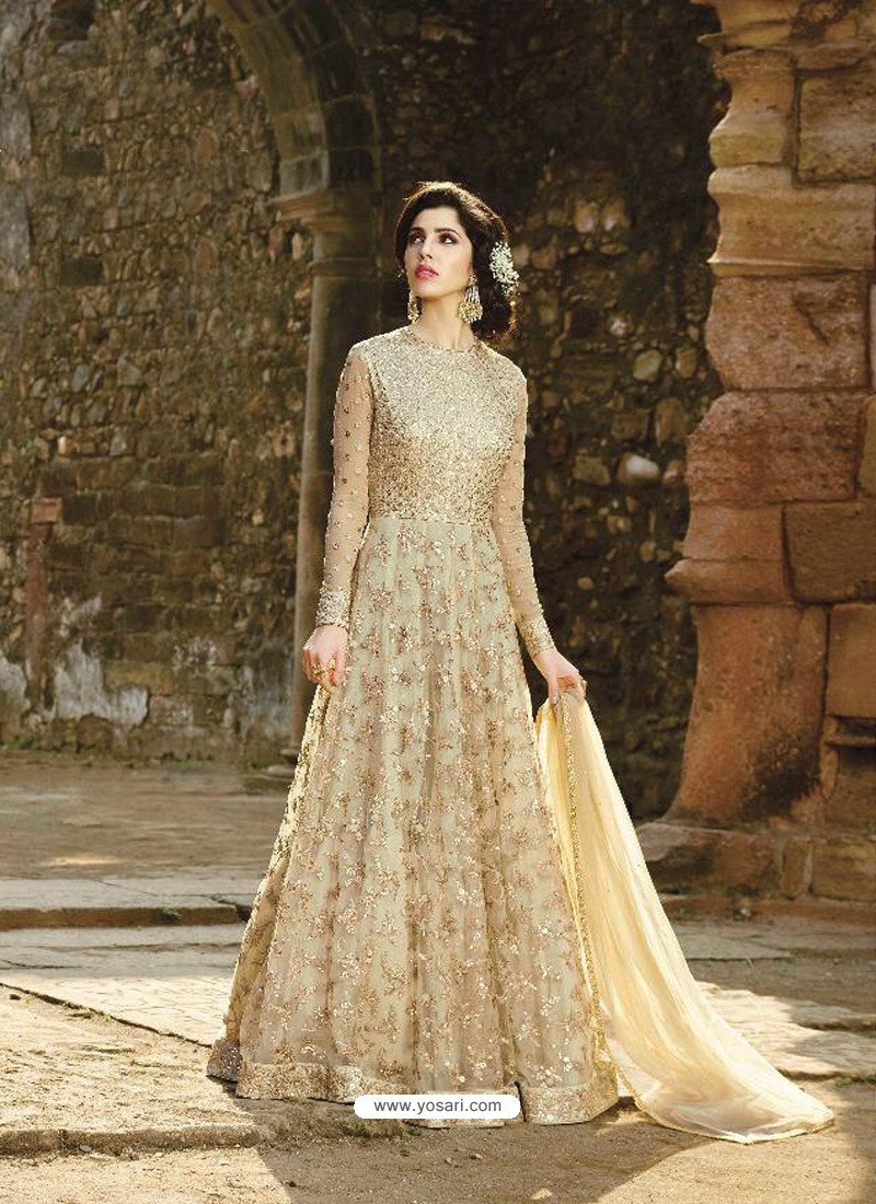 Real Georgette - Anarkali Suit Salwar Kameez - Indian Dress - C963A |  Fabricoz USA