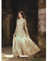 Fabulous Olive Green Embroiedred Anarkali Suit