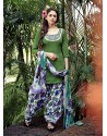 Green Resham Work Punjabi Patiala Suit