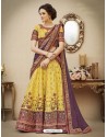 Heavenly Yellow Pure Banarasi Natural Silk Lehenga Choli
