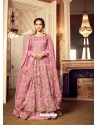 Designer Pink Embroidered Anarkali Salwar Suit