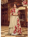 Fabulous Beige Colour Embroidered Anarkali Suit