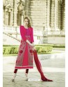 Stylish Pink Embroidered Georgette Suit
