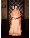 Splendid Beige Georgette Floor Length Anarkali Suit