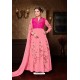 Ordinary Pink Designer Georgette Floor Length Anarkali Suit