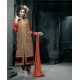 Beautiful Grey Heavy Georgette Embroidery Pant Style Suit