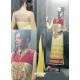 Modish Yellow Embroidered Georgette Suit