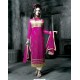 Adorable Pink Georgette Embroidery Suit