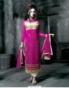 Adorable Pink Georgette Embroidery Suit