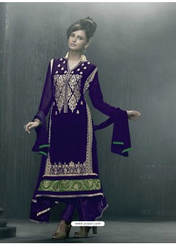 Blue Georgette Designer Pakistani Suit