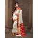 Traditional Off White Printed Saree