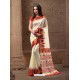 Affectionate Off White Silk Saree