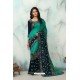 Affectionate Green Embroidered Saree