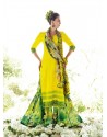 Yellow Resham Work Pakistani Suit