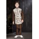 Classic Coffee Art Dupion Kurta Pajama