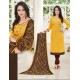 Heavy Embroidered Yellow Suit