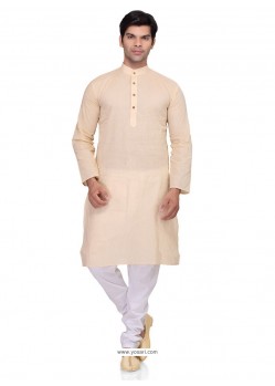 Beige Festival Wear Kurta Pajama