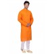 Excellent Orange Festival Wear Kurta Pajama