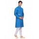 Classy Blue Cotton Kurta Pajama