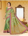 Awesome Green Uppada Silk Saree