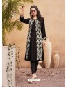 Black Rayon Stylish Kurti