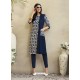 Adorable Navy Blue Rayon Kurti