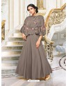 Beautiful Dark Grey Embroidered Kurti