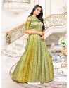 Trendy Green Embroidered Kurti