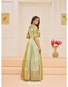 Trendy Green Embroidered Kurti