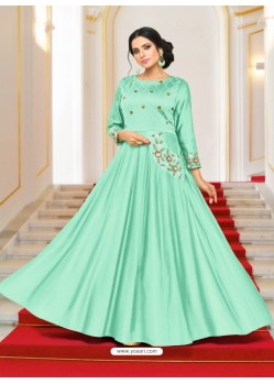 Awesome Green Embroidered Kurti