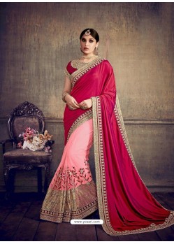 Unique Maroon Barfi Silk Saree