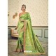 Impressive Green Silk Embroidered Saree