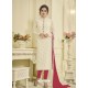 Beautiful White Georgette Embroidery Suit