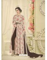 Modish Grey Embroidered Georgette Suit