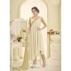 Heavy Embroidered Georgette Cream Suit