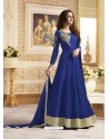 Ordinary Blue Silk Floor Length Suit