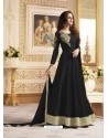 Gorgeous Black Embroidered Silk Suit