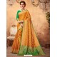 Traditional Yellow Patola Silk Jacquard Work Saree